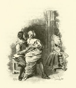 Ilustração para Os Três Mosqueteiros (gravura) de Maurice Leloir