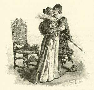 Ilustração para Os Três Mosqueteiros (gravura) de Maurice Leloir