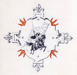 Ilustração para Os Três Mosqueteiros (gravura) de Maurice Leloir