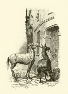 Ilustração para Os Três Mosqueteiros (gravura) de Maurice Leloir