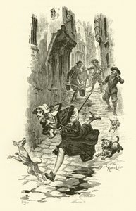Ilustração para Os Três Mosqueteiros (gravura) de Maurice Leloir