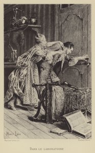 No laboratório (gravura) de Maurice Leloir