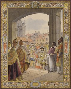 Proclamação da maioria do rei Luís XIV, a chegada a Sainte-Chapelle