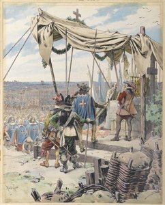 Richelieu Antes da Batalha, c. 1900. de Maurice Leloir