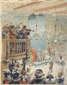 Richelieu em um baile, c. 1900. de Maurice Leloir