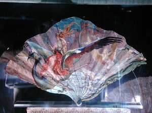 O Fim do Século e o Início do Século, alegórico leque (aguarela sobre papel) de Maurice Leloir