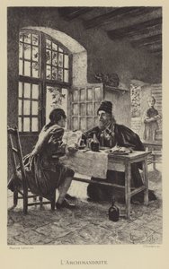 O arquimandrito (gravura) de Maurice Leloir