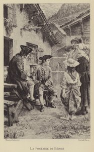 A fonte do Herói (gravura) de Maurice Leloir