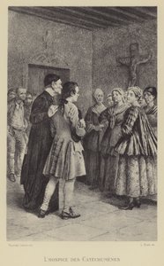 O hospício dos catecúmenos (gravura) de Maurice Leloir