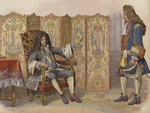 Visita de Villars ao rei Louis XIV em Marly de Maurice Leloir