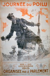 Hairy Day 25 e 26 de dezembro de 1915, poster da Primeira Guerra Mundial francesa, 1915