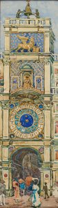 Uhrturm, Markusplatz, Venedig de Maurice Prendergast