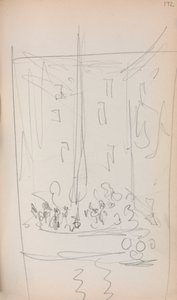 Sketchbook italiano: Barco com figuras (página 172) de Maurice Prendergast