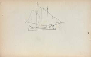 Sketchbook italiano: Barco à vela (página 224) de Maurice Prendergast