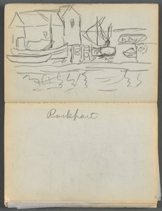 Sketchbook- The Granite Shore Hotel, Rockport, páginas 028 e 29: "Rockport"