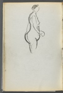 Sketchbook, The Dells, N° 127, página 092: Nu de perfil