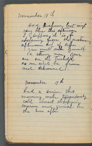 Sketchbook, página 008: Notas de Maurice Prendergast