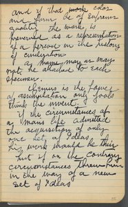Sketchbook, página 035: Notas de Maurice Prendergast