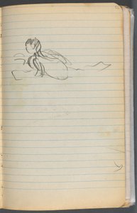 Sketchbook, página 072: Figura a nadar de Maurice Prendergast