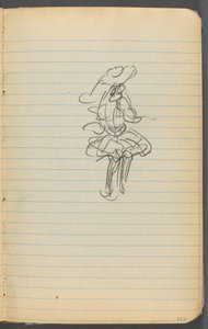 Sketchbook, página 123: Figura feminina de Maurice Prendergast