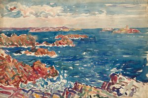 A costa marítima rochosa de Maurice Prendergast