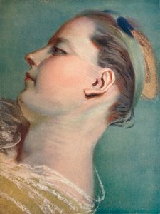 Tete Penchee, c1752 de Maurice Quentin de La Tour