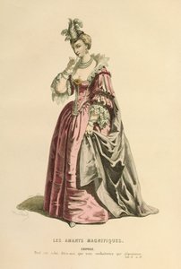 Traje para o papel de Eriphile, c.1868 (gravura) de Maurice Sand