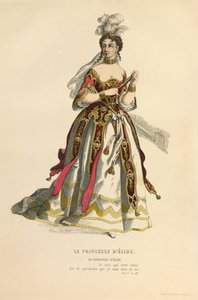 Traje para o papel de La princesse d