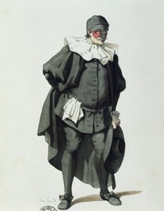 Dottor Balanzone em 1653, por Maurice Sand (1823-1889) de Maurice Sand