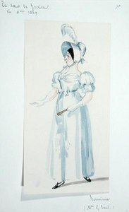 George Sand (1804-76) interpretando o papel de Herminie na peça 