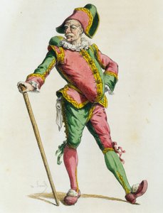 Polichinelle em 1820, por Maurice Sand (1823-1889) de Maurice Sand