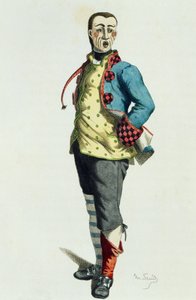 Stenterello em 1858, por Maurice Sand (1823-1889) de Maurice Sand