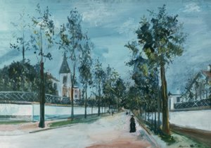 A rua suburbana de Maurice Utrillo
