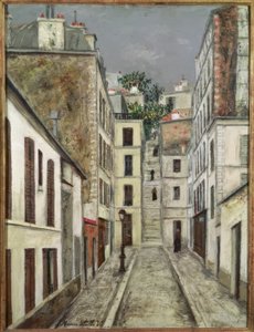 Die Sackgasse Cottin in Paris von Maurice Utrillo