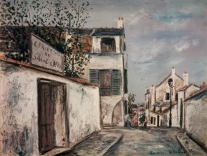 Die Rue du Mont-Cenis von Maurice Utrillo