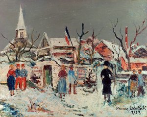 Paisagem sob a neve, Maixe de Maurice Utrillo