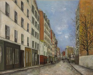Rua Marcadet, Montmartre; A rua Marcadet em Montmartre, c.1910-1912 (óleo sobre tela)