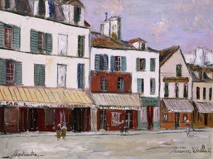 Restaurante da Mère Catherine, Montmartre de Maurice Utrillo
