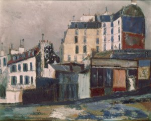 Rua Ravignan, Paris de Maurice Utrillo