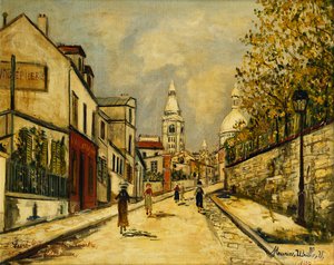 Rua do Abreuvoir em Montmartre de Maurice Utrillo