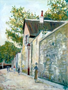 Altes Montmartre, Haus von Heinrich IV von Maurice Utrillo