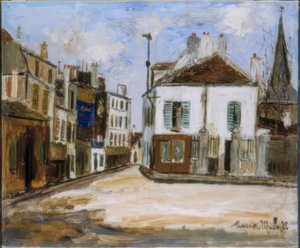 rua suburbana de Maurice Utrillo
