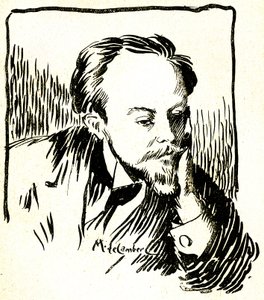 Gustave Le Rouge, c.1899 (madeira gravada) de Maurice Walter Edmond de Lambert