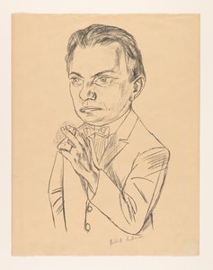 Autorretrato com cigarro de Max Beckmann (signed by artist)