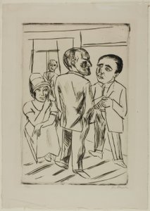 No Hotel (O Dólar) de Max Beckmann