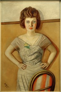 Retrato da Sra. Dr. Heidel. Retrato de uma mulher romena de Max Beckmann