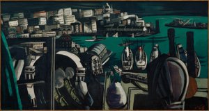 Vista de Génova: O Porto de Génova de Max Beckmann