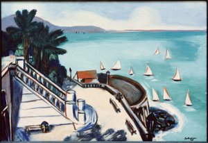 Vista do terraço em Monte Carlo de Max Beckmann
