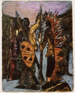 Garotos Brincando de índio de Max Beckmann