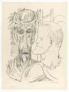 Cristo e Pilatos, prato 15 do Dia e do Sonho de Max Beckmann